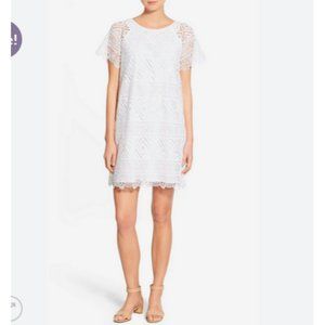 Madewell Lace Eyelet Lyric‎ Shift Dress White Size 0
